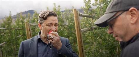 pierre poilievre interview eating apple